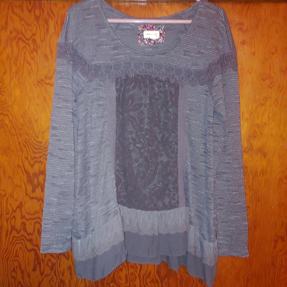 Meadow Rue Purple Layered Top